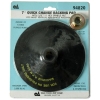 7" RUBBER BACKING PAD W/HEX SPINDLE NUT